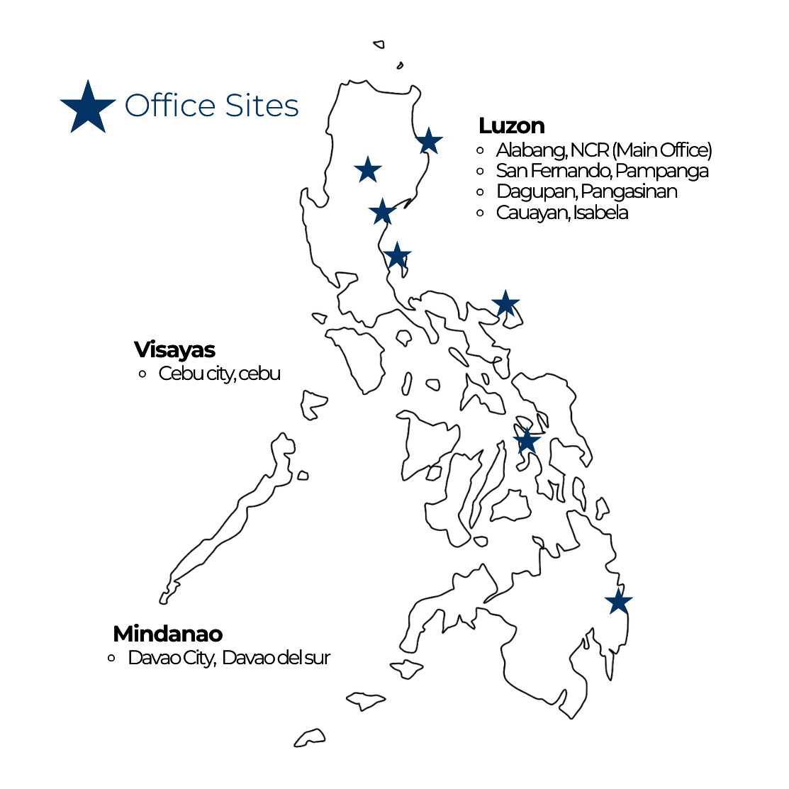 Philippine Offices Map